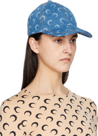 Kasket Marine Serre Marine Serre Moon Denim Baseball Cap Blå | UHG048A CDEN0002, 1