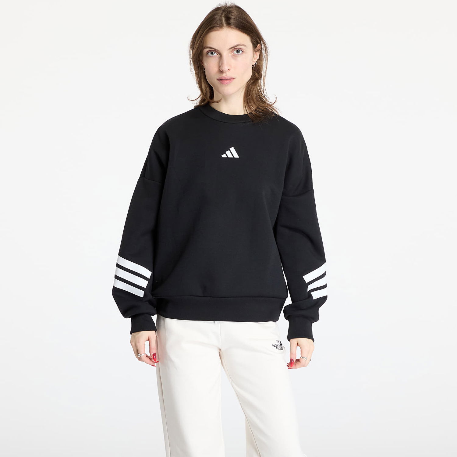 Sweatshirt adidas Originals Future Icons Three Stripes Sweatshirt Sort | JE0203, 0