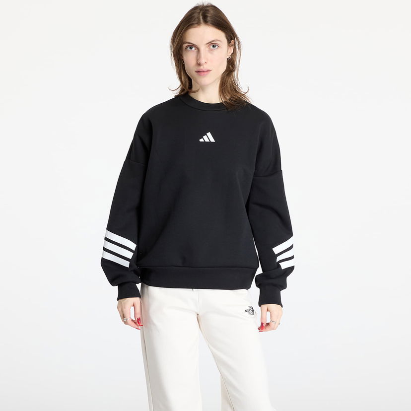 Sweatshirt adidas Originals Future Icons Three Stripes Sweatshirt Sort | JE0203