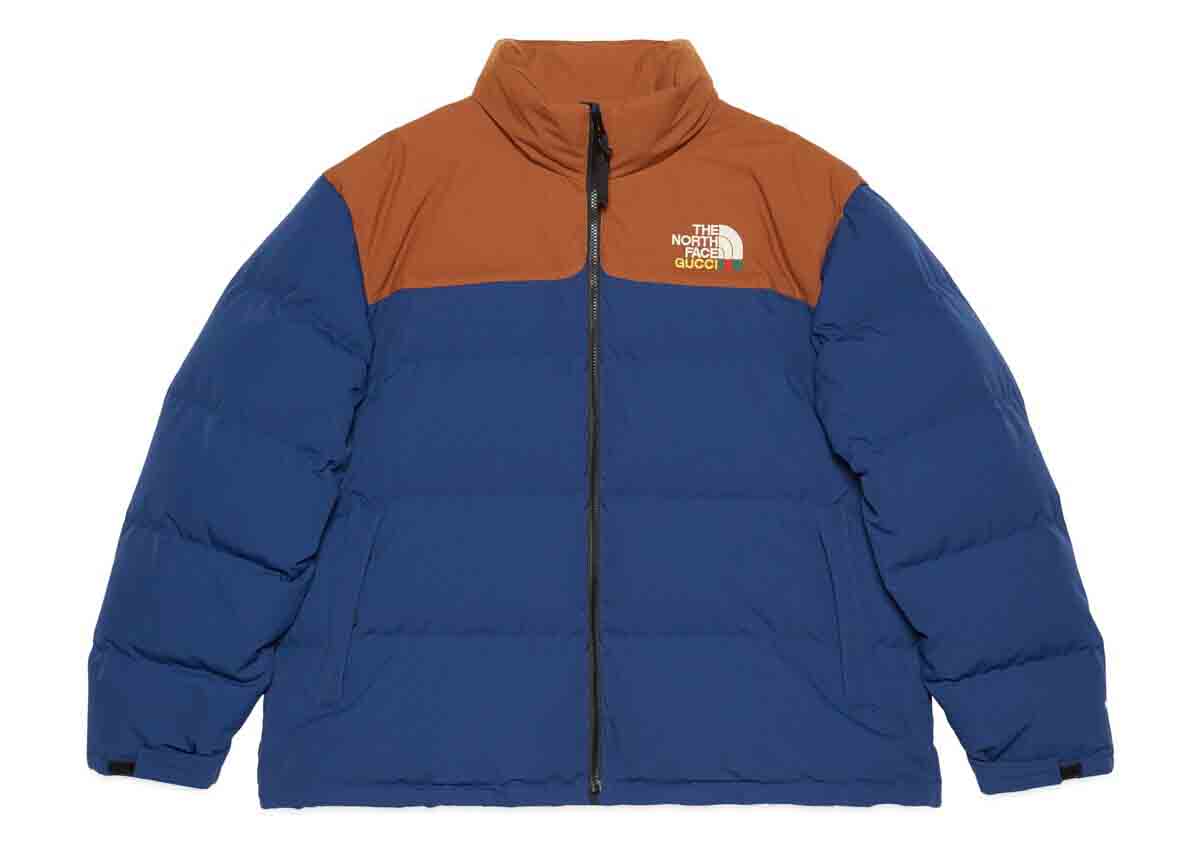 Puffer jakke Gucci The North Face x Down Jacket Mørkeblå | 663757 XAADP 4383, 0