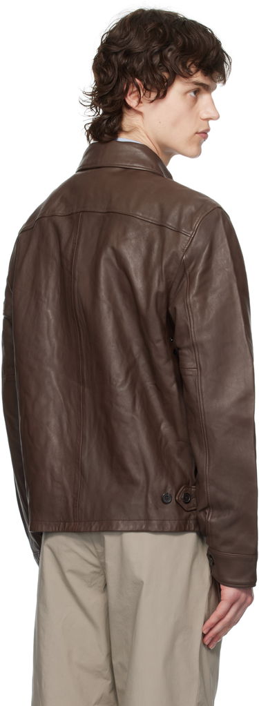 Jakke Polo by Ralph Lauren Polo Ralph Lauren Zip Leather Jacket Brun | 710671431002, 2