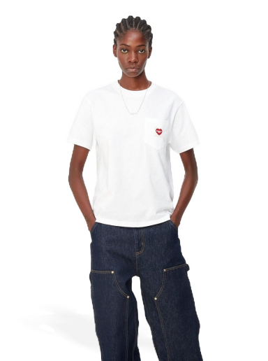 T-shirt Carhartt WIP Pocket Heart T-Shirt Hvid | I032180_02_XX