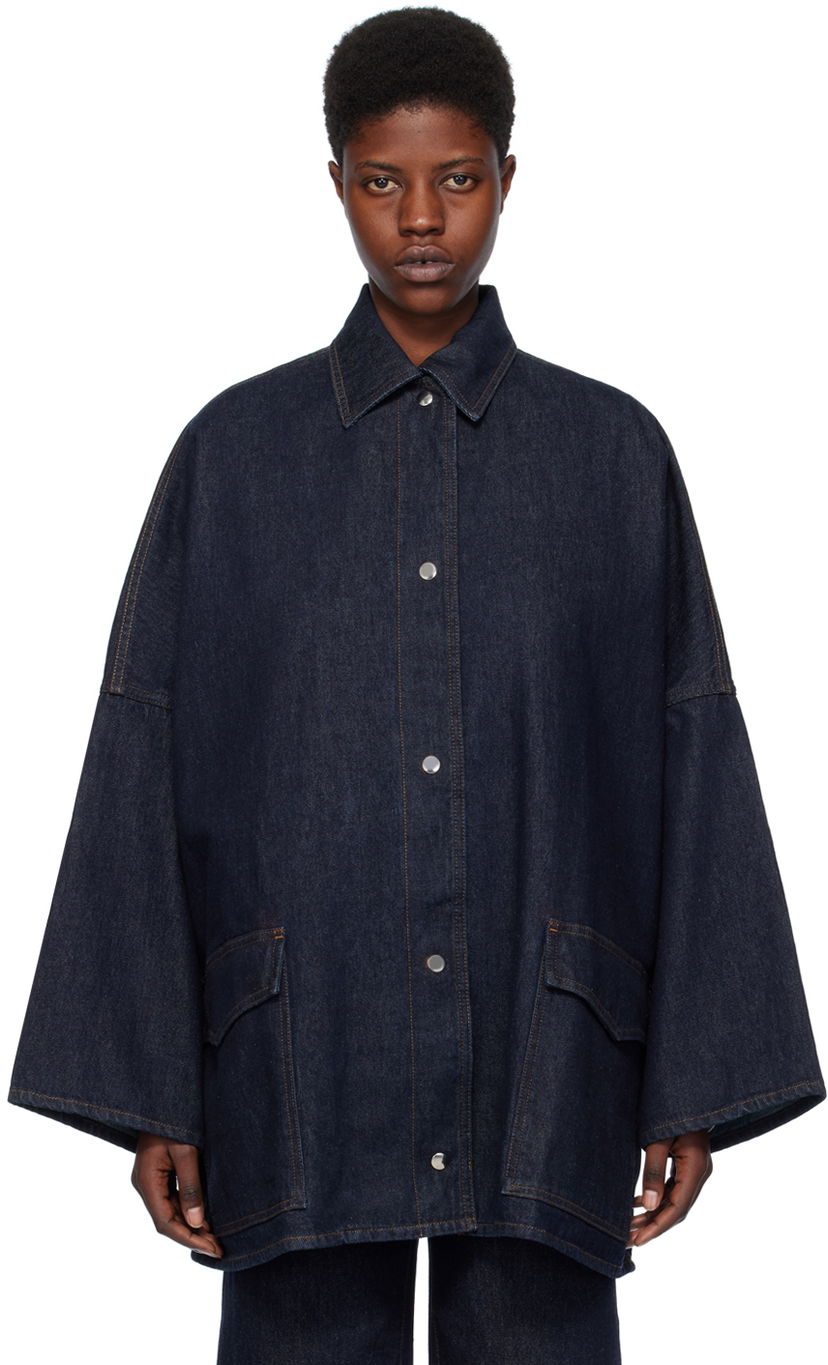 Jakke TOTEME TOTEME Denim  Jacket Blå | 241-WRO1050-FB0045
