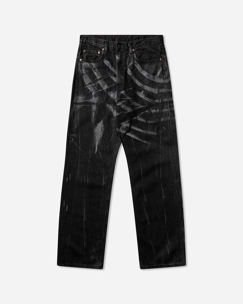 Jeans Levi's 554 Distressed Relaxed Jeans Sort | 23782 0006