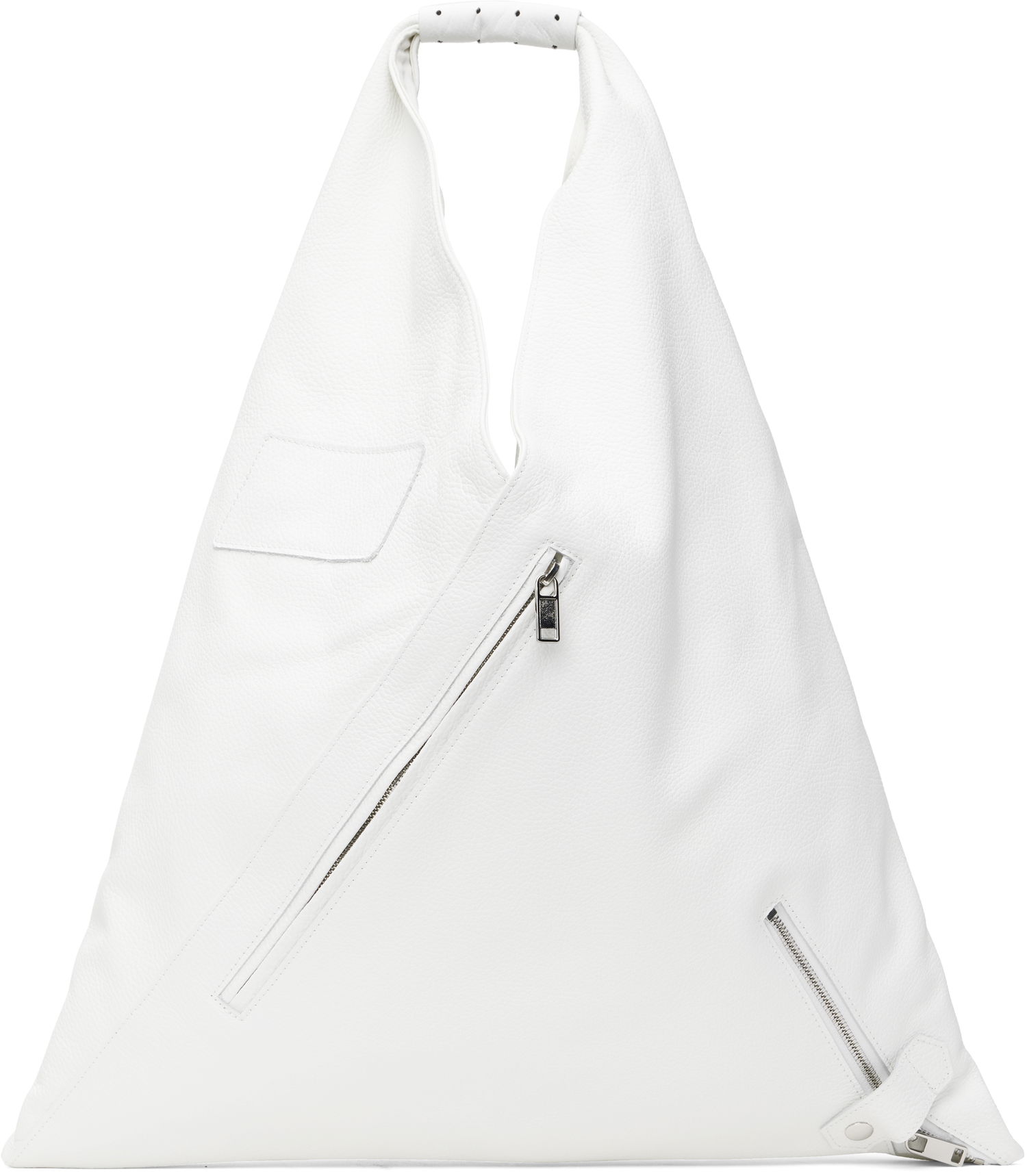Håndtaske Maison Margiela MM6 Maison Margiela Classic Medium Triangle Tote Bag Hvid | S54WD0039 P8429, 0