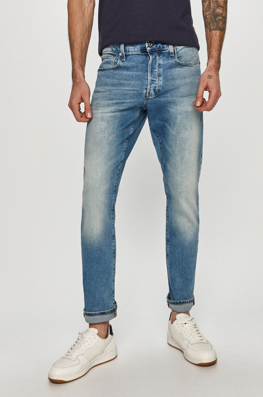 Jeans G-Star Raw 3301 Regular Tapered Jeans Blå | 51003.C052, 0