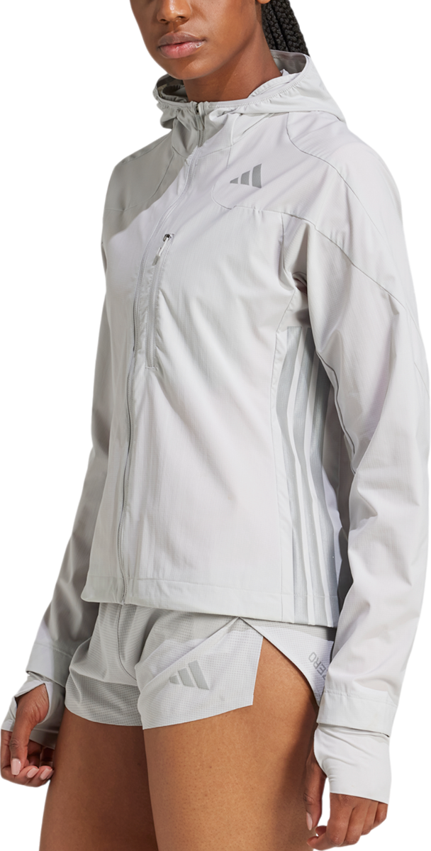 Vindjakke adidas Originals Adizero Ekiden Hooded Jacket Grå | jm7902, 0