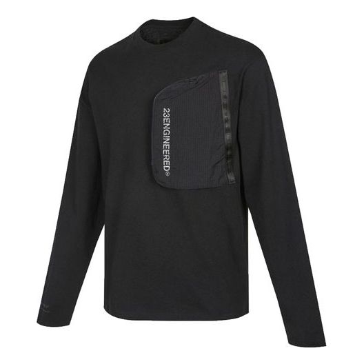 Sweater Jordan Air Jordan Splicing Pocket Reflective Round Neck Pullover T-Shirt Sort | DN2050-010