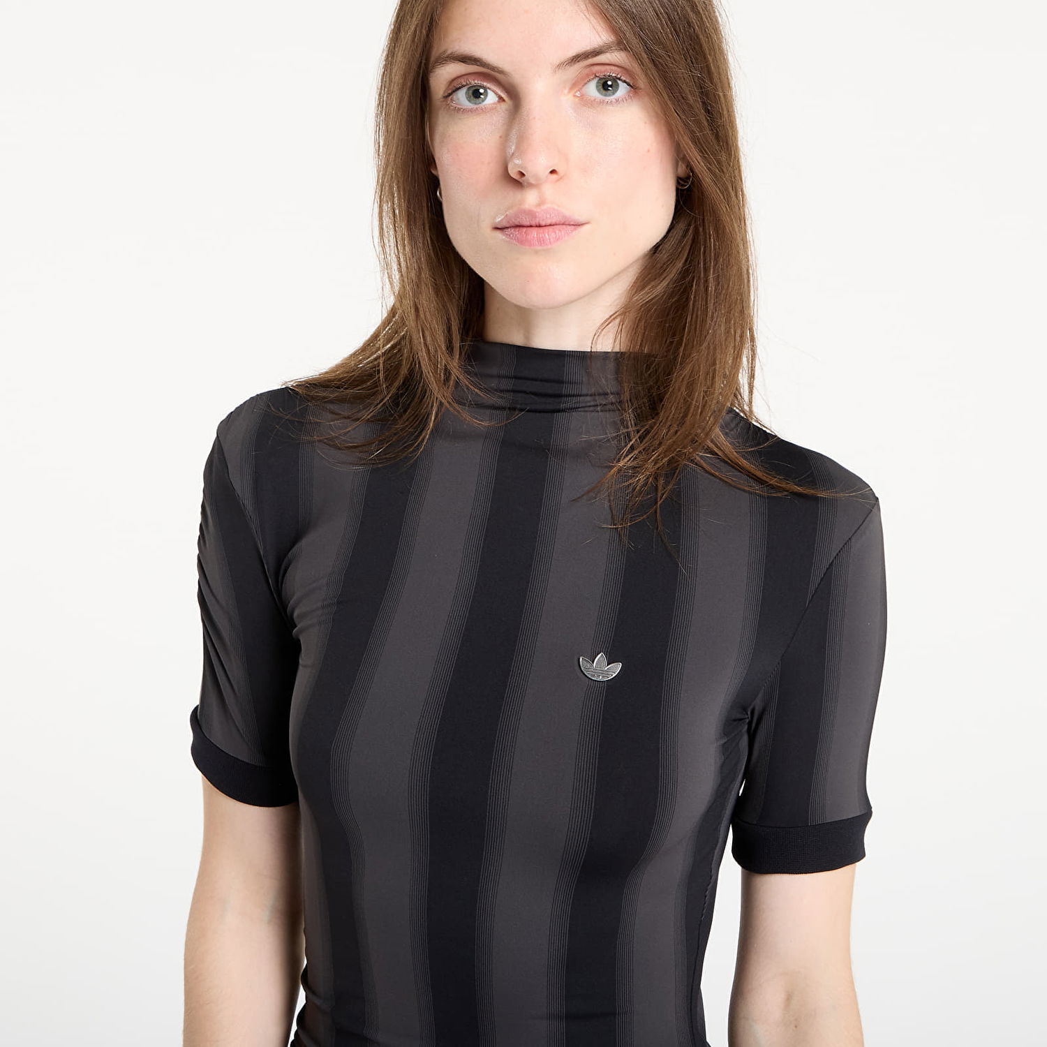 Kjole adidas Performance Fitted Short Sleeve Dress Sort | JW7315, 1