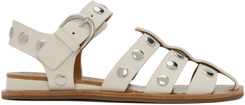 Tøj rag & bone rag & bone Beau Fisherman Sandals Hvid | WFF24PF041LE41