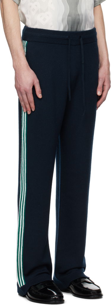 Joggingbukser Casablanca Casablanca Knit Tennis Sweatpants Mørkeblå | MPS25-KW-847-01, 1
