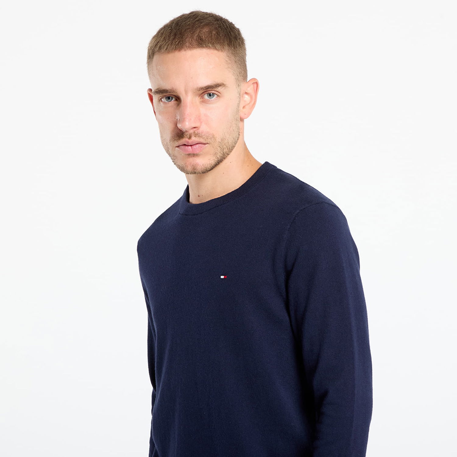 Sweater Tommy Hilfiger Tommy Hilfiger Pima Cotton Cashmere Crew Neck Sweater Mørkeblå | MW0MW28046 DW5, 1
