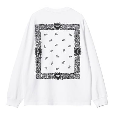 T-shirt Carhartt WIP Paisley T-Shirt Hvid | I032375_00A_06, 5