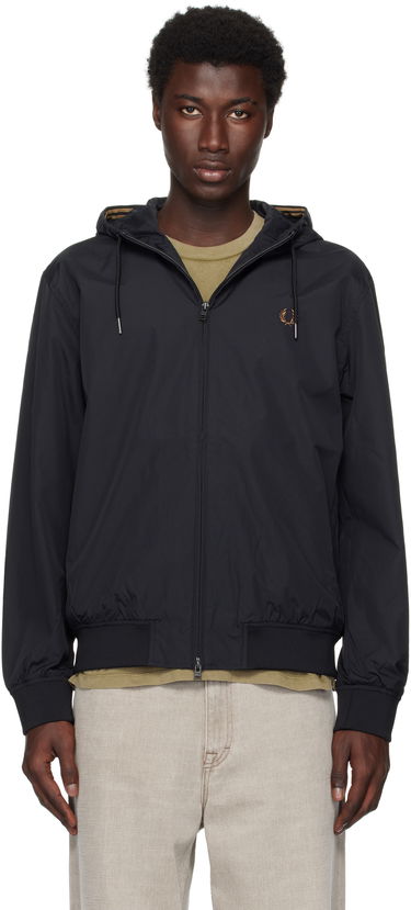 Jakke Fred Perry Fred Perry 'The Hooded Brentham' Jacket Sort | J9040, 0