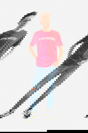 T-shirt Alpha Industries T-Shirt With Print Rød | 116512.451, 2
