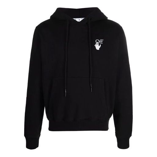 Sweatshirt Off-White Off-White FW21 Long Sleeves Hoodie Sort | OMBB034F21FLE0021084