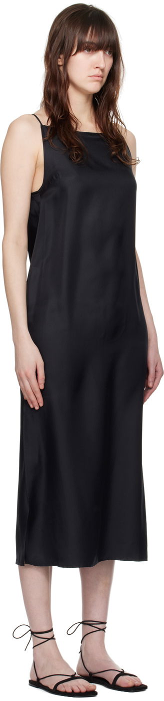 Kjole Loulou de Saison Loulou de Saison Sulum Midi Slip Dress Sort | SULUM, 1