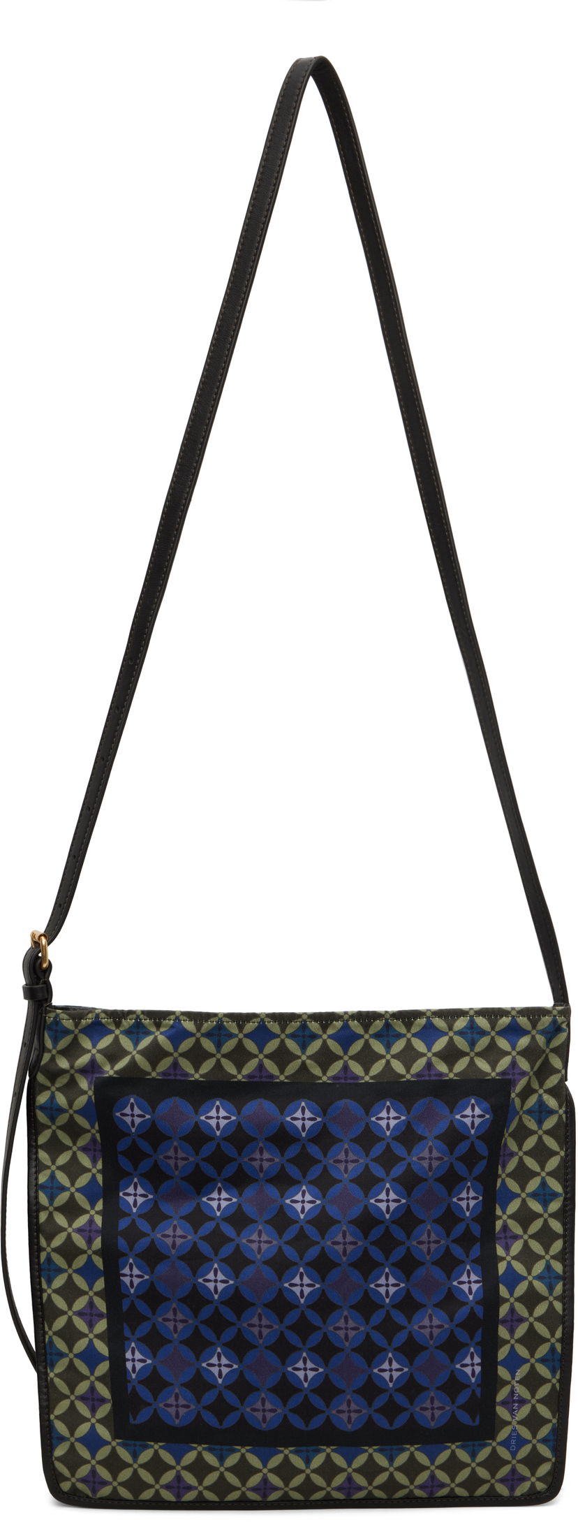 Mulepose Dries Van Noten Dries Van Noten Scarf Print Tote Bag Grøn | 252-011503-791