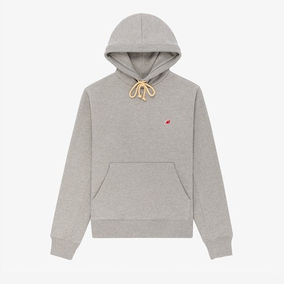 Sweatshirt New Balance Made In USA Core Hoodie Grå | MT21540-GRY, 0