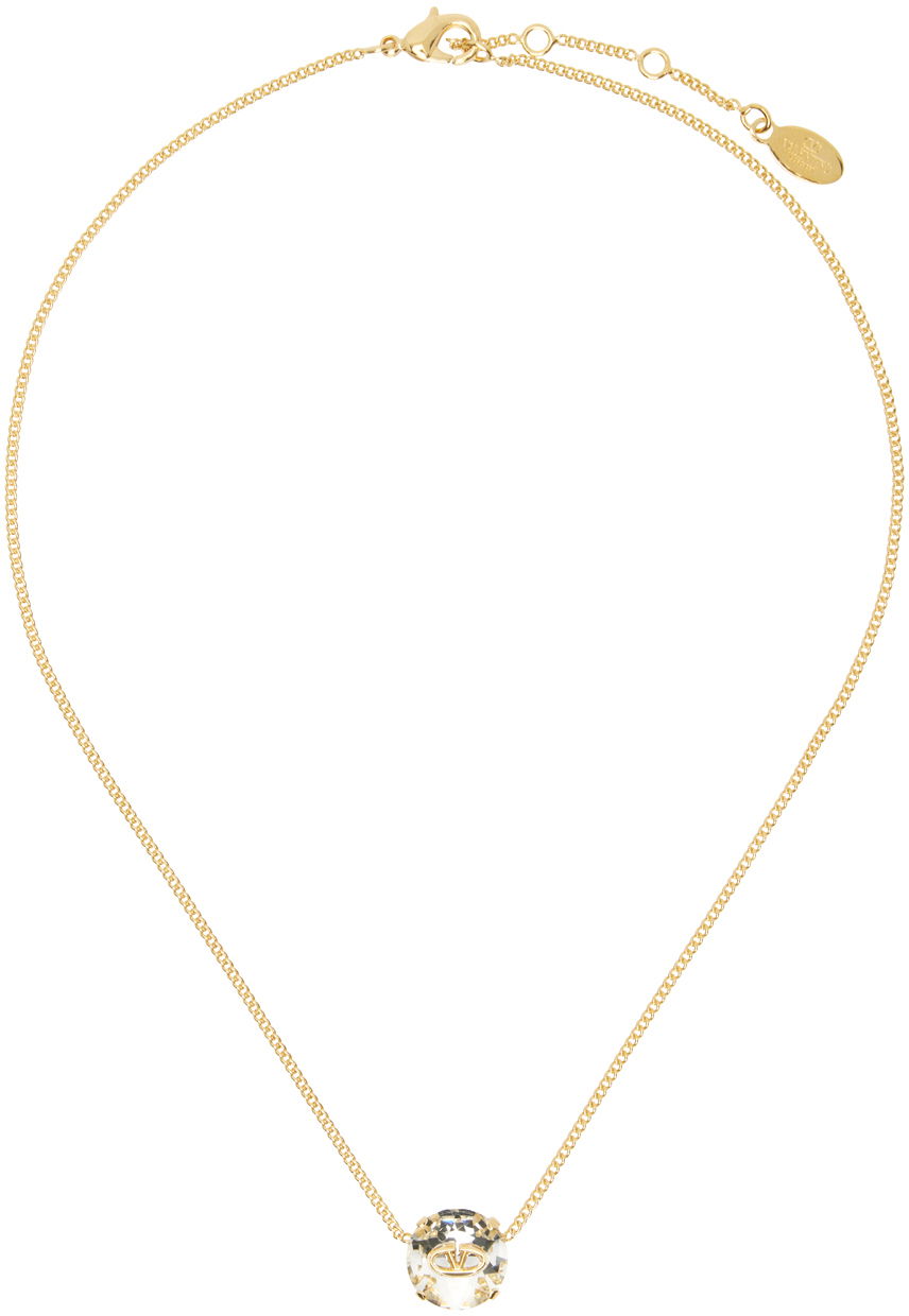 Halskæde Valentino Garavani Gold The Bold Edition VLogo Necklace Metalisk | 4W0J0W26YCW, 0