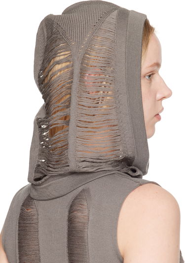 Sweater Rick Owens Rick Owens Hollywood Jera Knitted Hood Grå | RO01E7481 KGRIDM, 2