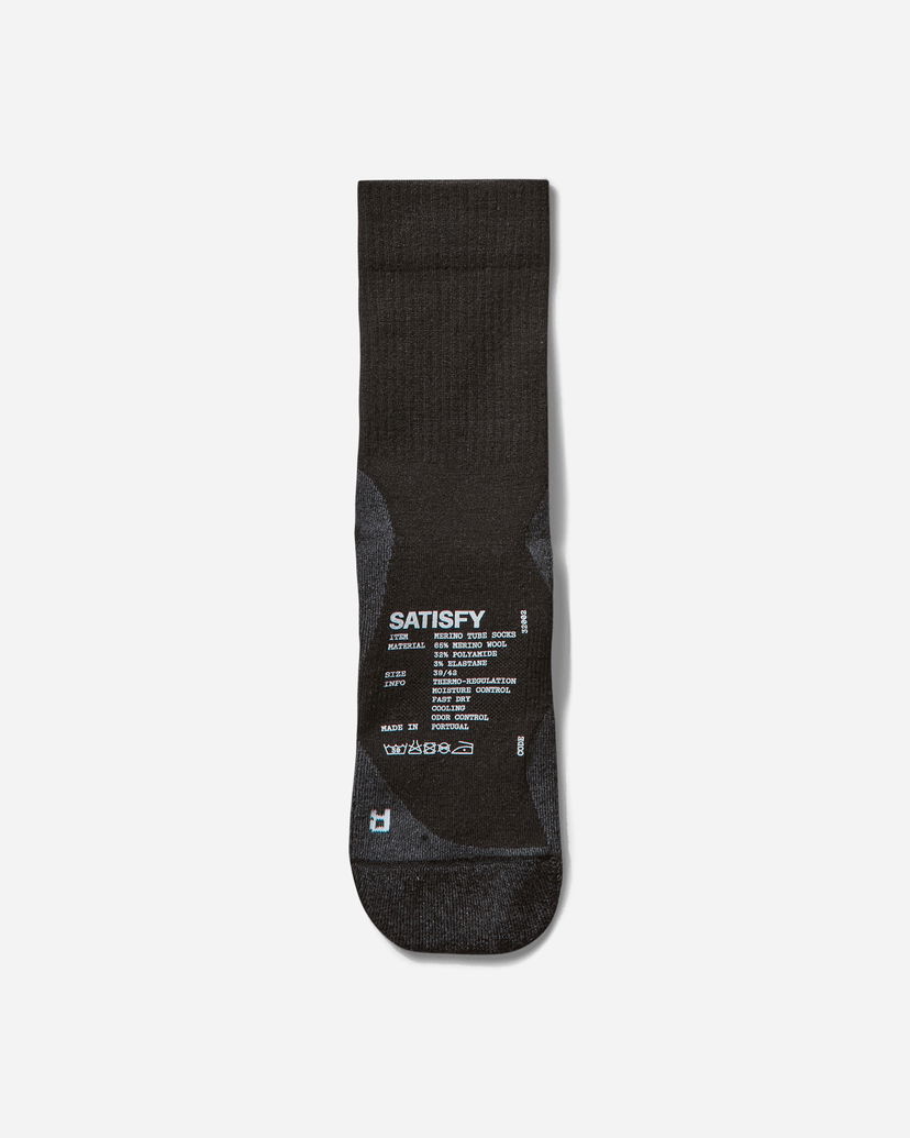 Sokker Satisfy Merino Tube Socks Sort | 32002 BK