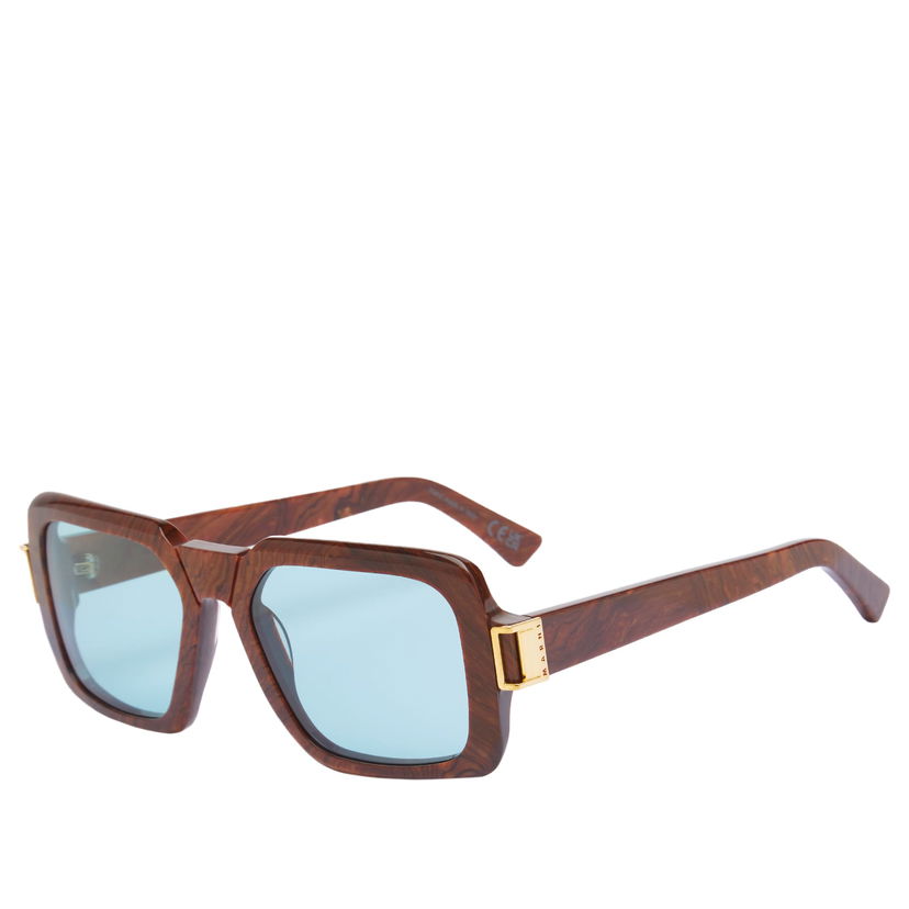 Solbriller RETROSUPERFUTURE Retrosuperfuture x Marni Zamalek Radica Square Frame Sunglasses Brun | 8059026116723