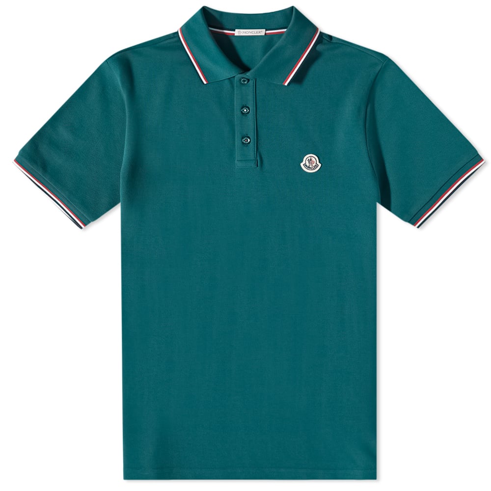 Polo skjorte Moncler Classic Logo Polo Grøn | 8A703-00-84556-875, 0
