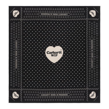 Tørklæde Carhartt WIP Heart Bandana Heart Bandana Sort | I033225_24M_XX, 2