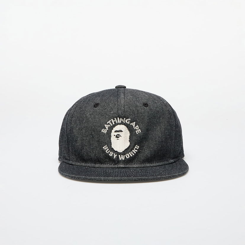 Kasket BAPE Busy Work Denim Cap M Black Sort | 001CPK801002M BLK