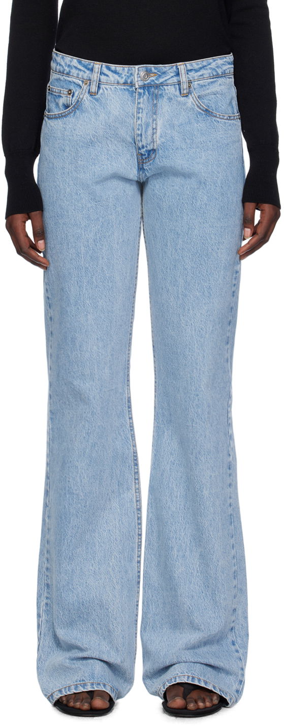 Jeans Coperni Faded Jeans Blå | COPP53202