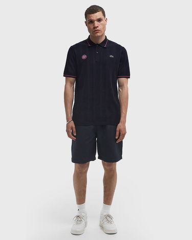 Polo skjorte Lacoste Ribbed Knit Polo Shirt Mørkeblå | AH3013-166, 2