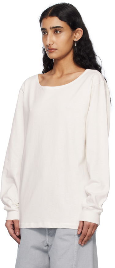 Sweater LEMAIRE Lemaire Wide Neck T-Shirt Hvid | TO1349 LJ1010, 3