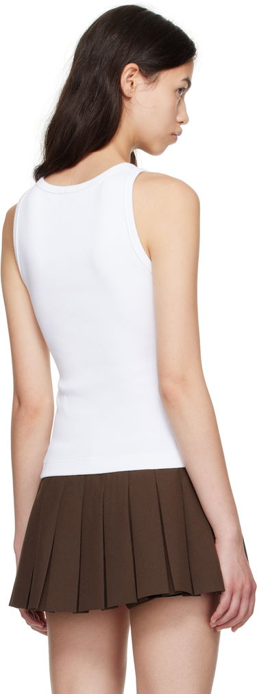 Tanktop Casablanca Casablanca Ribbed Jersey Tank Top Hvid | WPF25-JTS-039-02, 2