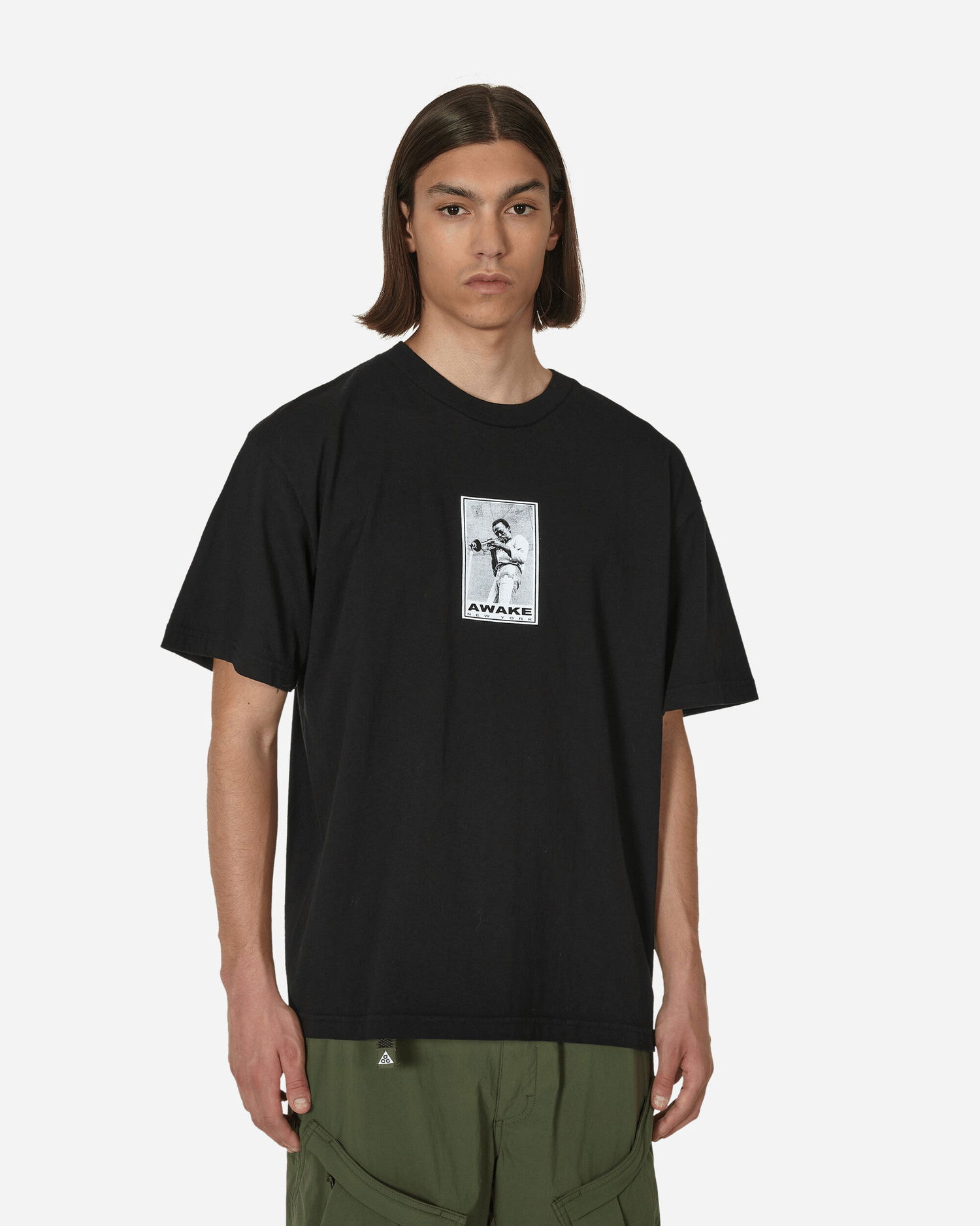T-shirt Awake NY Miles Davis T-Shirt Sort | AWK-SP23-TS003  BLA, 1