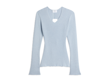 T-shirt AXEL ARIGATO Tube Rib-Knit Wrap Top Blå | A0948004, 1