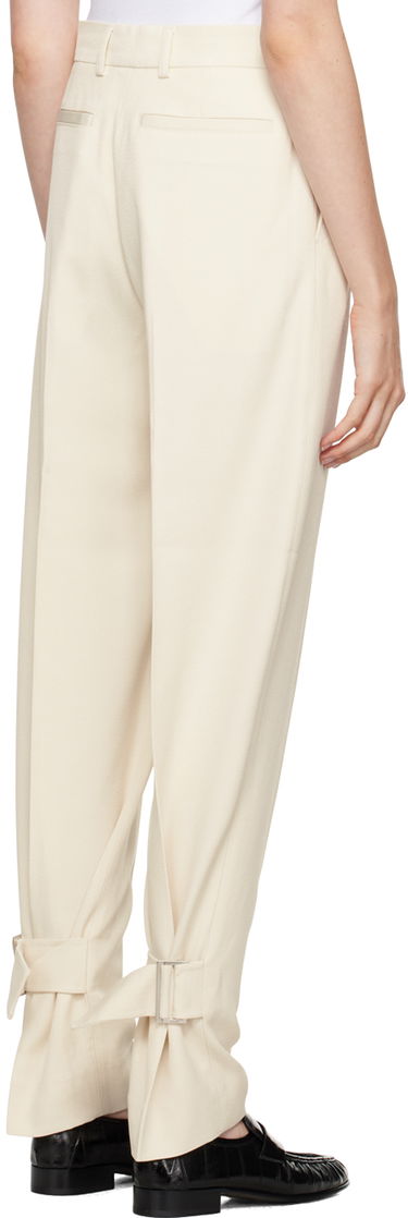 Bukser TOTEME TOTEME Buckled Slouch Trousers Beige | 244-WRB0213-FB0315, 2