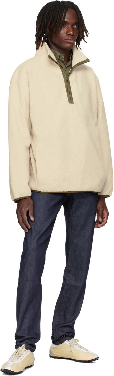 Sweater A.P.C. A.P.C. Willy Fleece Pullover Beige | PSAIF-H27990, 3
