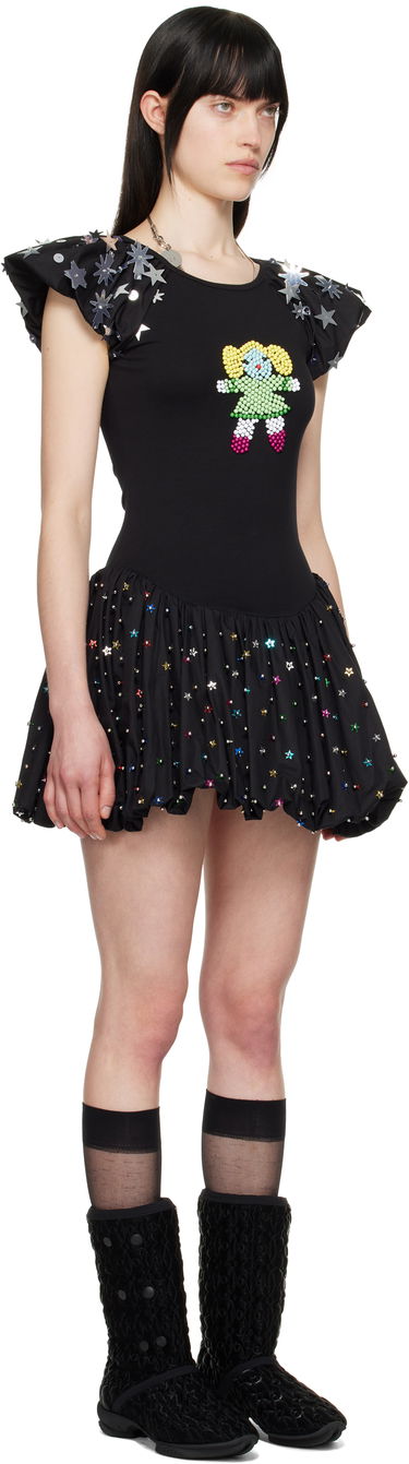 Kjole Chopova Lowena Chopova Lowena Angelica Embellished Minidress Sort | 1288, 1