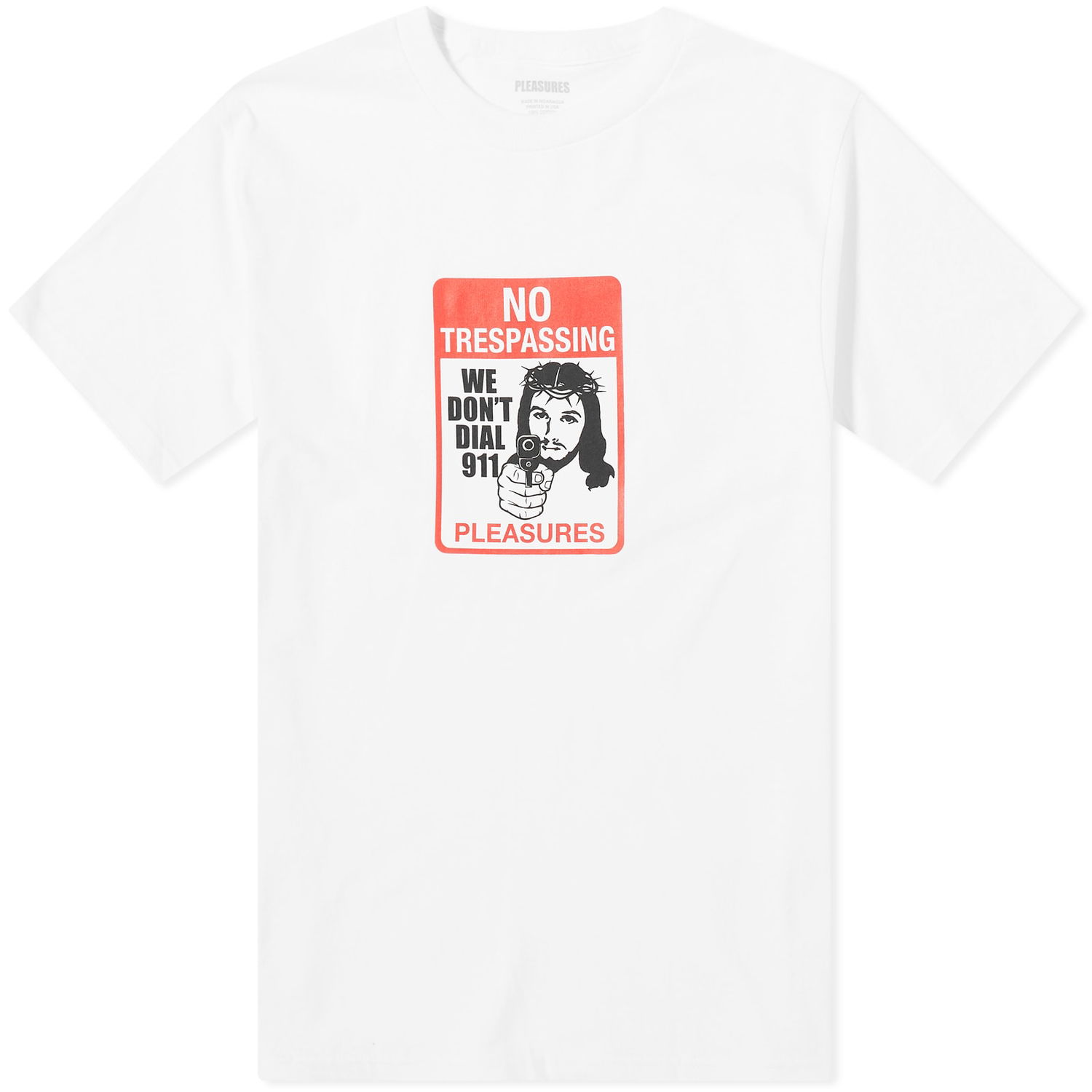 T-shirt Pleasures Trespass T-Shirt Hvid | P24SP053-WHITE, 0