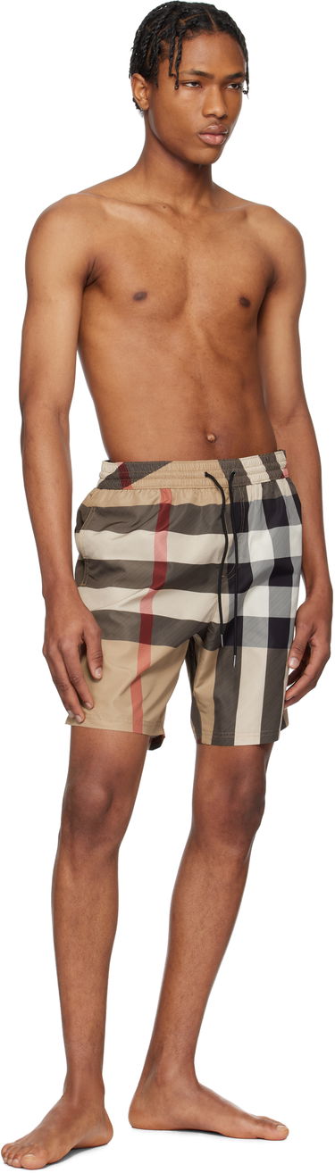 Badetøj Burberry Burberry Check Swim Shorts Beige | 8107272, 3