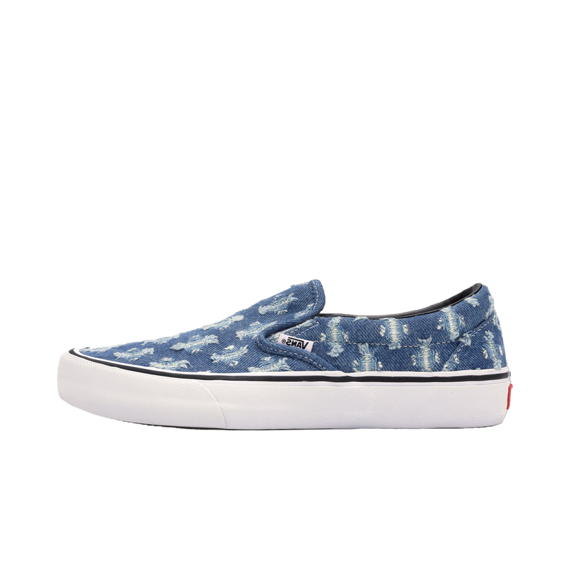 Sneakers og sko Vans Slip-On Supreme Hole Punch Denim Blue Blå | VN0A38DD2DD