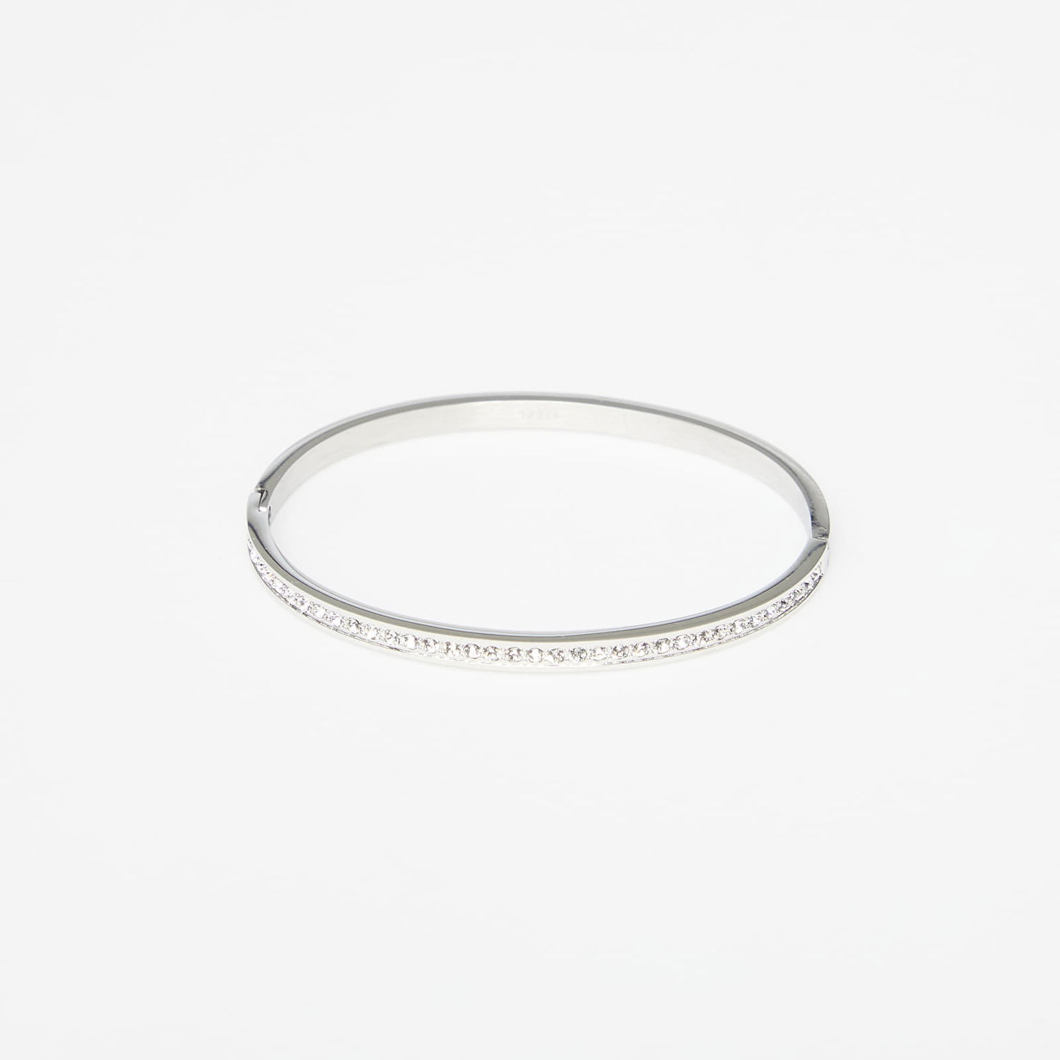 Armbånd GUESS Color My Day Rhinestone Hinged Bangle Bracelet Metalisk | JUBB02248JWRH-SILVER, 0