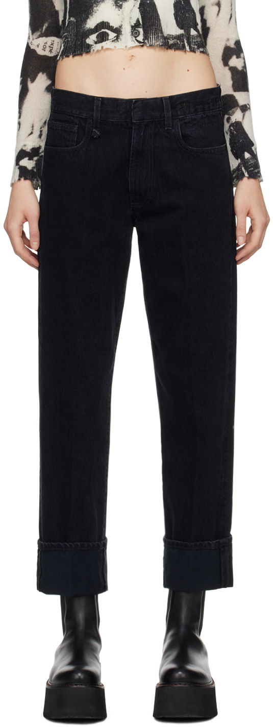 Jeans R13 R13 Romeo Cuff Jeans Sort | R13WD113-D184A