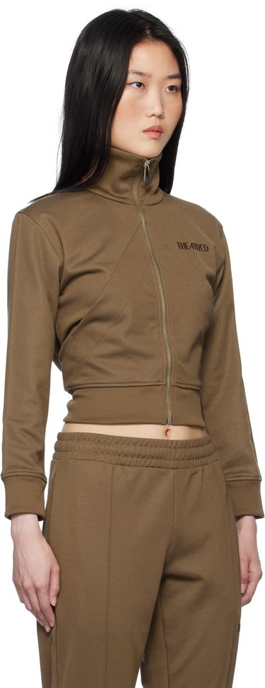 Træningsdragt The Attico The Attico Cropped Track Jacket Brun | 250WCF00022 JJJ055AA, 1