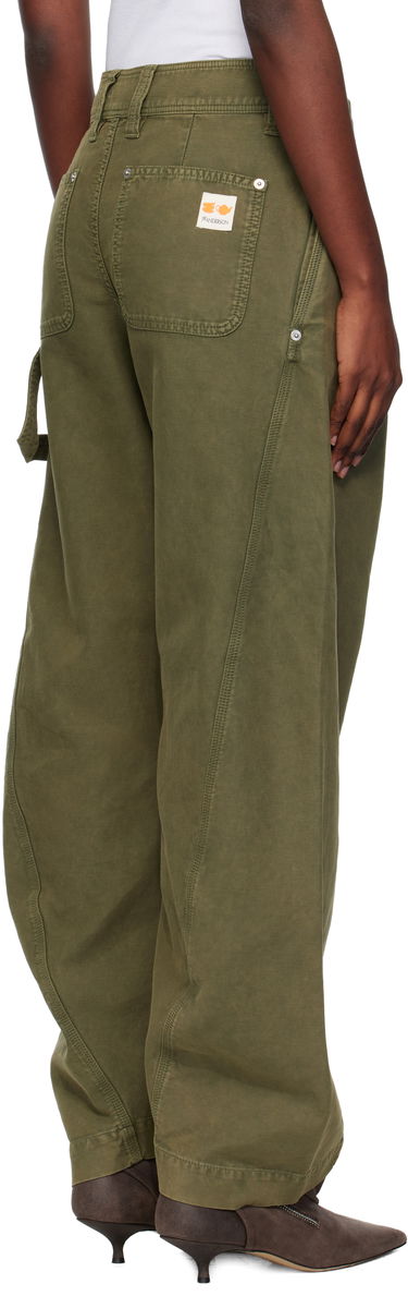 Bukser JW Anderson JW Anderson Twisted Seam Trousers Grøn | TR0417-PG1600, 2