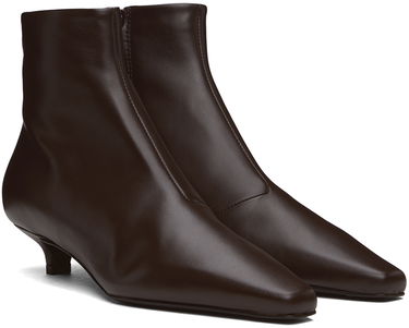 Sneakers og sko TOTEME Slim Ankle Boots Brun | 244-WAS931-LE0002, 3