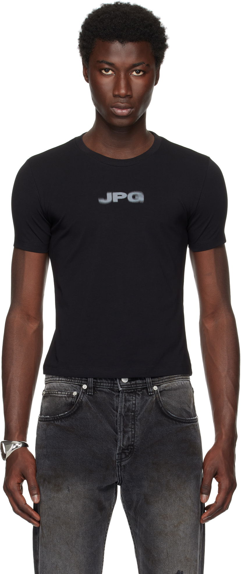 T-shirt Jean Paul Gaultier Jean Paul Gaultier 'The JPG' Baby Tee Sort | 25/03-W-TO300-J002-0004