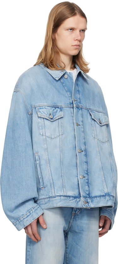 Jakke Acne Studios Blue Relaxed-Fit Denim Jacket Blå | C90176-, 1