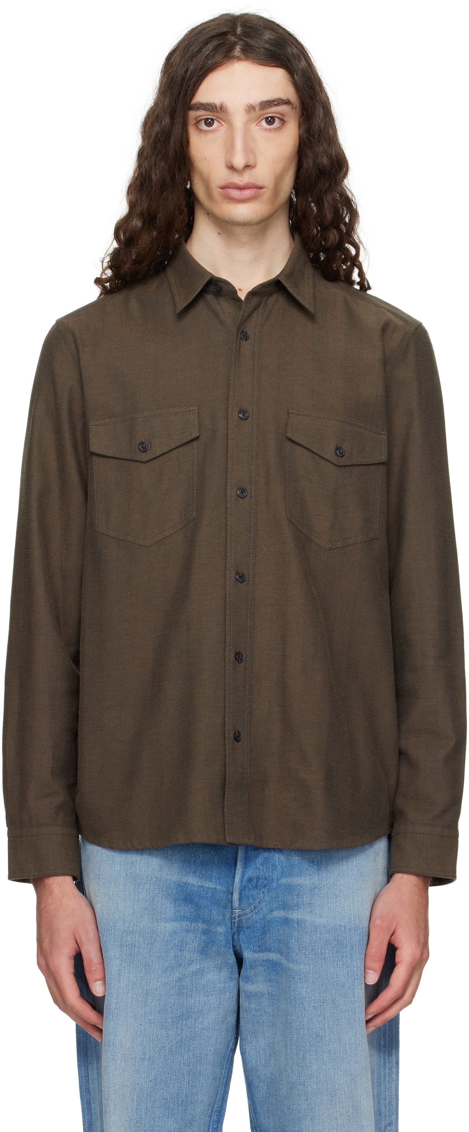 Skjorte BOSS Hugo Flap Pocket Shirt Grøn | 50545396, 0